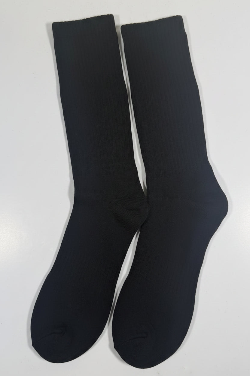 Lemiti Black Crew Socks (Everyday Comfort)