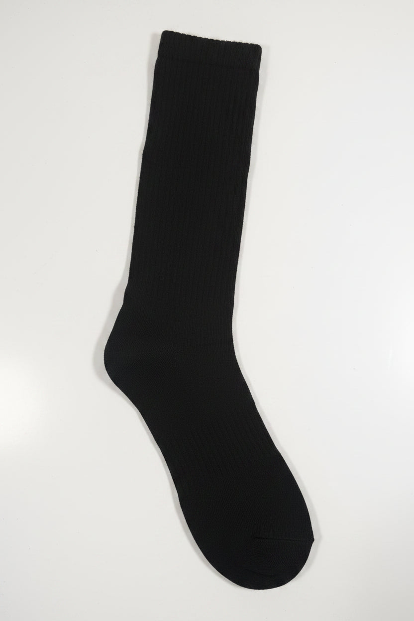 Lemiti Black Crew Socks (Everyday Comfort)