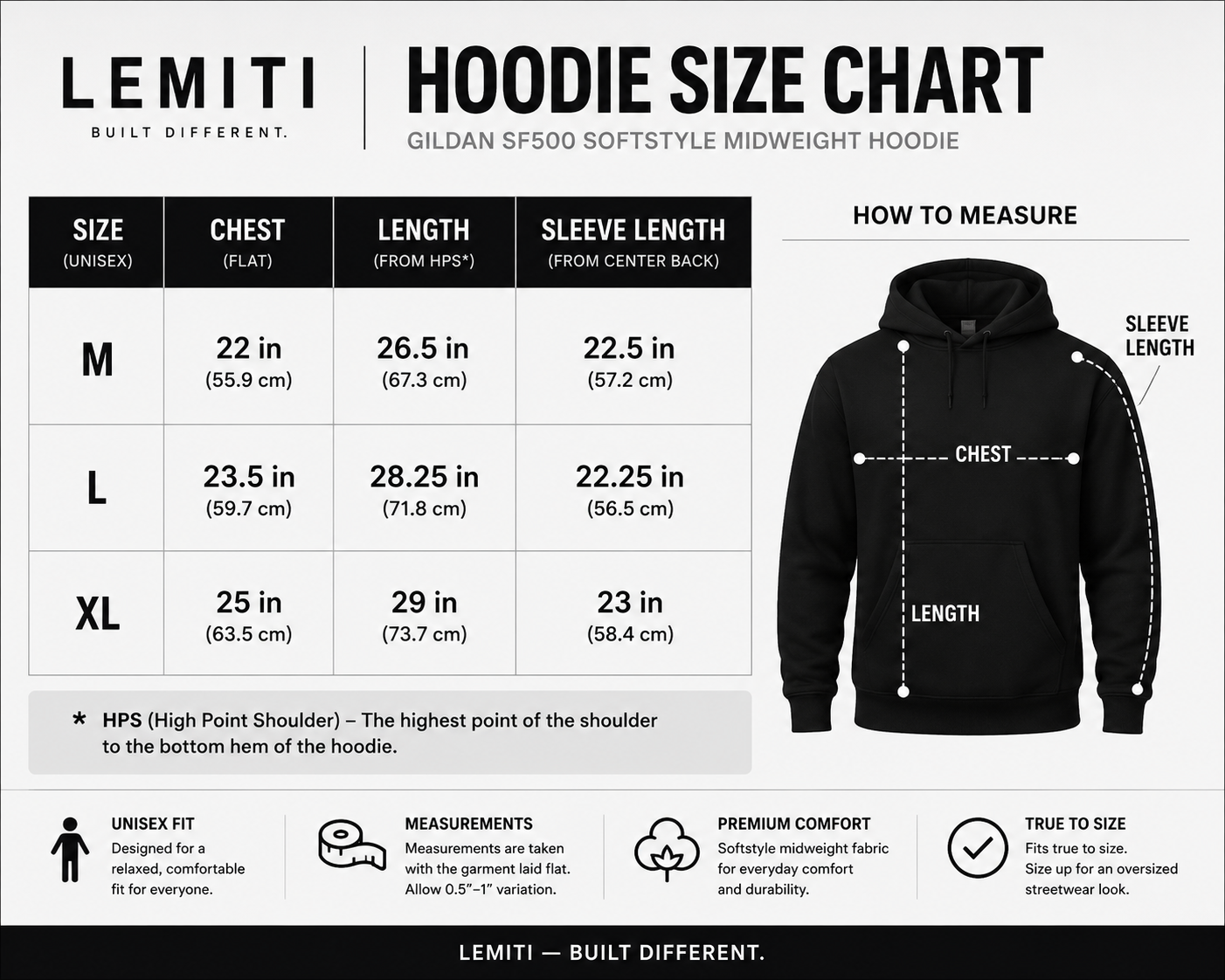 Lemiti™ Essential Heavy Blend Hoodie – Unisex Streetwear Fit
